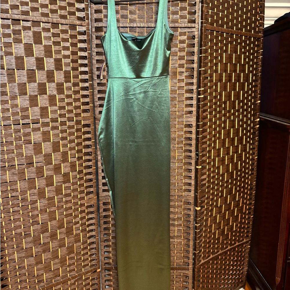 Windsor Shimmering Green Maxi Dress